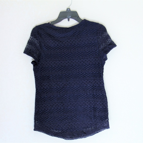 Leo-and-Nicole-Ladies-Short-Sleeve-Scoop-Neck-Lac - Picture 4 of 5